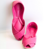 Dark Pink Signature Peshawari Khussa For Women