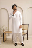 Shining White Executive Shalwar Kameez – Premium Formal Wear For Men