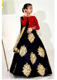 Elegant Embroidered Chiffon Lehenga Choli with Net Dupatta For Girls