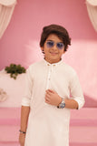 Moon White Kurta and Trouser Set For Boys