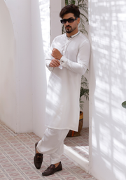 White Shalwar Kameez – Timeless Elegance For Men