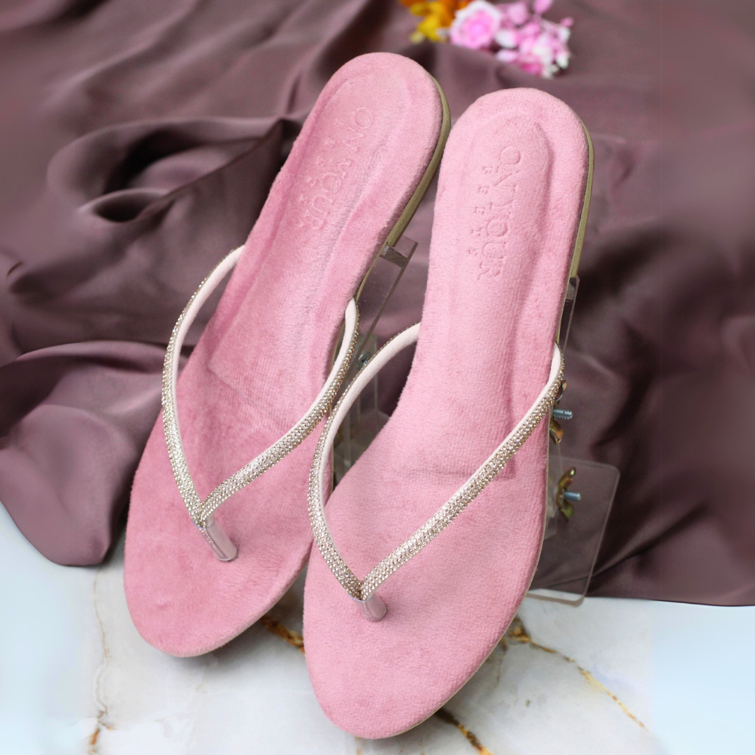 Kiara Black Comfortable Flip-Flops For Women