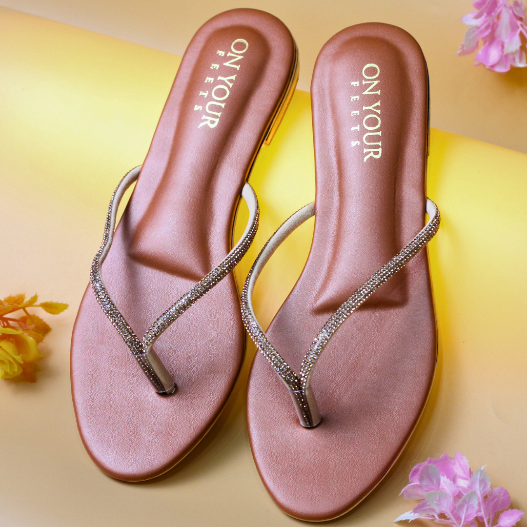 Kiara Black Comfortable Flip-Flops For Women