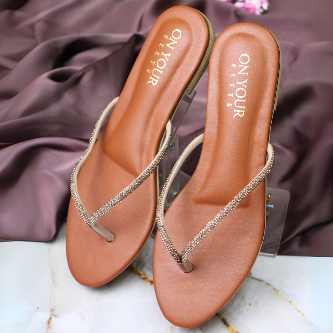 Kiara Black Comfortable Flip-Flops For Women