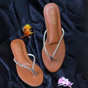 Kiara Black Comfortable Flip-Flops For Women