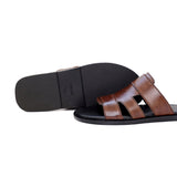 Brown & Black Color Casual Slippers For Men