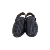 Black Color Mild Leather Sandals For Men