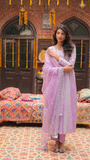 Ethereal Purple Festive Wear 3-Piece Dress For Women
