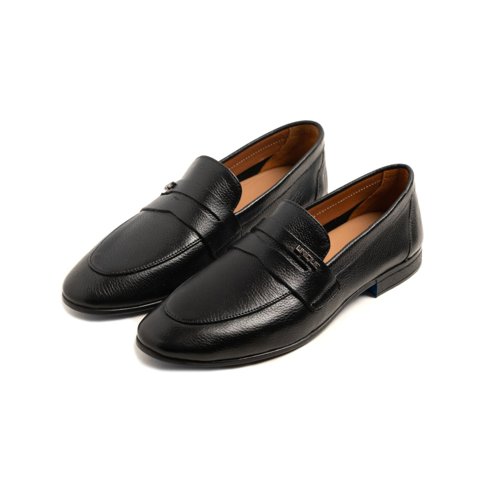 Premium Soft Leather Shoes with Flexible Rubber Sole – Signature Style For Men