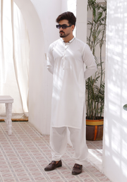 White Shalwar Kameez – Timeless Elegance For Men