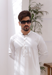 White Shalwar Kameez – Timeless Elegance For Men