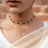 Chaand Kundan Drop Necklace By Dazzle