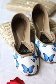 Lilac Serenade – Floral Printed Khussa For Women