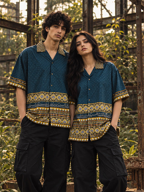 Urdu Poetry Pure Lawn Unisex Shirt For Unisex