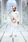 Pastel Pink Color Embroidered Sherwani For Men