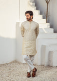 Ivory Chanderi Kurta Pajama – Classic & Sophisticated For Men