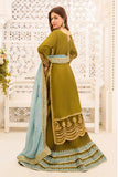 Nazneen Long Silk Shirt with Lehenga & Chiffon Dupatta For Women