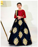 Elegant Embroidered Chiffon Lehenga Choli with Net Dupatta For Girls