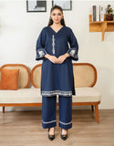 Luxury Embroidered Lawn 3-Piece Suit with Chiffon Dupatta For Women