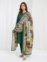 Premium Heritage Printed Poly Lawn Odhni For Women