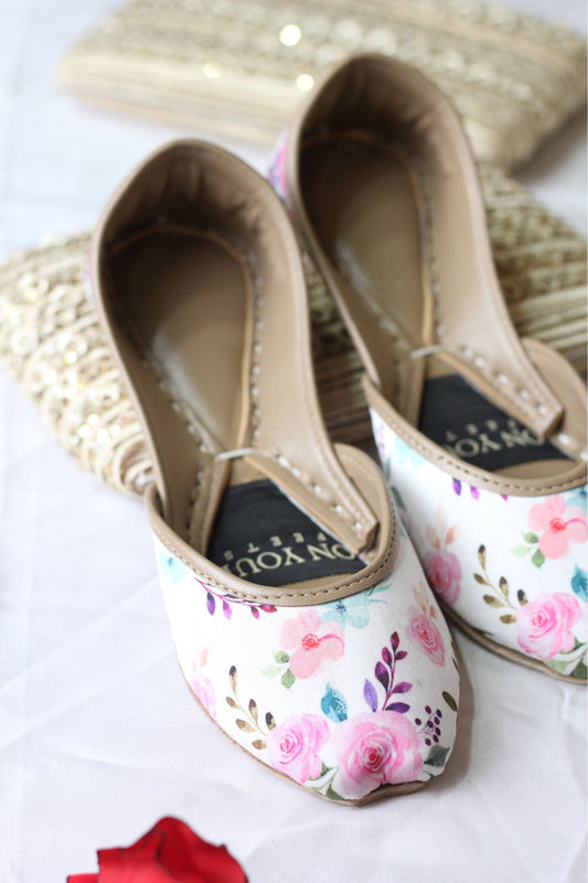 Floral Printed Khussa – A Touch of Color for Everyday Style For Women