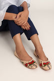 Hand-Painted Flower Khussa – Art You Can Wear For Women