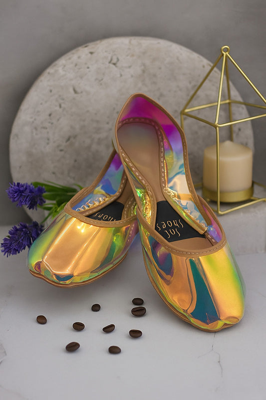 Multi Rainbow Khussa – Vibrant & Comfortable For Women