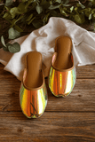 Multi Rainbow Khussa Slippers – Color Your Steps For Women