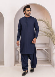 Midnight Blue Wash & Wear 2-Piece Suit for Men