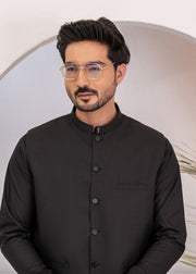 Midnight Black Festive 3-Piece Suit for Men
