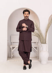 Royal Maroon Festive 3-Piece Suit for Men