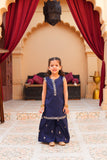 Embroidered Lawn Shirt with Flapper & Silk Dupatta For Girls