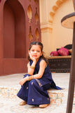 Embroidered Lawn Shirt with Flapper & Silk Dupatta For Girls