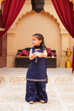 Embroidered Lawn Shirt with Flapper & Silk Dupatta For Girls