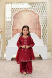 Embroidered Lawn Shirt with Flapper & Chiffon Dupatta For Girls