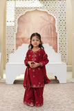 Embroidered Lawn Shirt with Flapper & Chiffon Dupatta For Girls