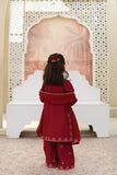 Embroidered Lawn Shirt with Flapper & Chiffon Dupatta For Girls