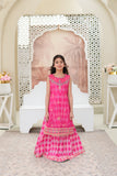 Embroidered Organza Shirt with Sitara Net Dupatta For Girls
