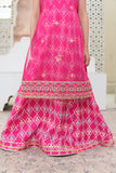 Embroidered Organza Shirt with Sitara Net Dupatta For Girls