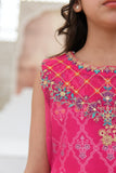 Embroidered Organza Shirt with Sitara Net Dupatta For Girls