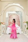 Embroidered Organza Shirt with Sitara Net Dupatta For Girls