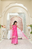 Embroidered Organza Shirt with Sitara Net Dupatta For Girls