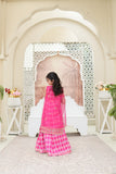 Embroidered Organza Shirt with Sitara Net Dupatta For Girls