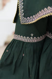 Embroidered Lawn Shirt with Gharara & Chiffon Dupatta For Girls