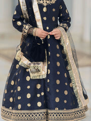 Banarsi Organza Maxi with Sitara Net Dupatta For Girls
