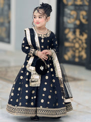 Banarsi Organza Maxi with Sitara Net Dupatta For Girls