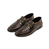 Premium Ostrich Print Leather Shoes for Men