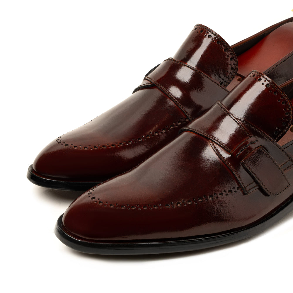 Luxury Two-Tone Genuine Leather Dress Shoes For Men