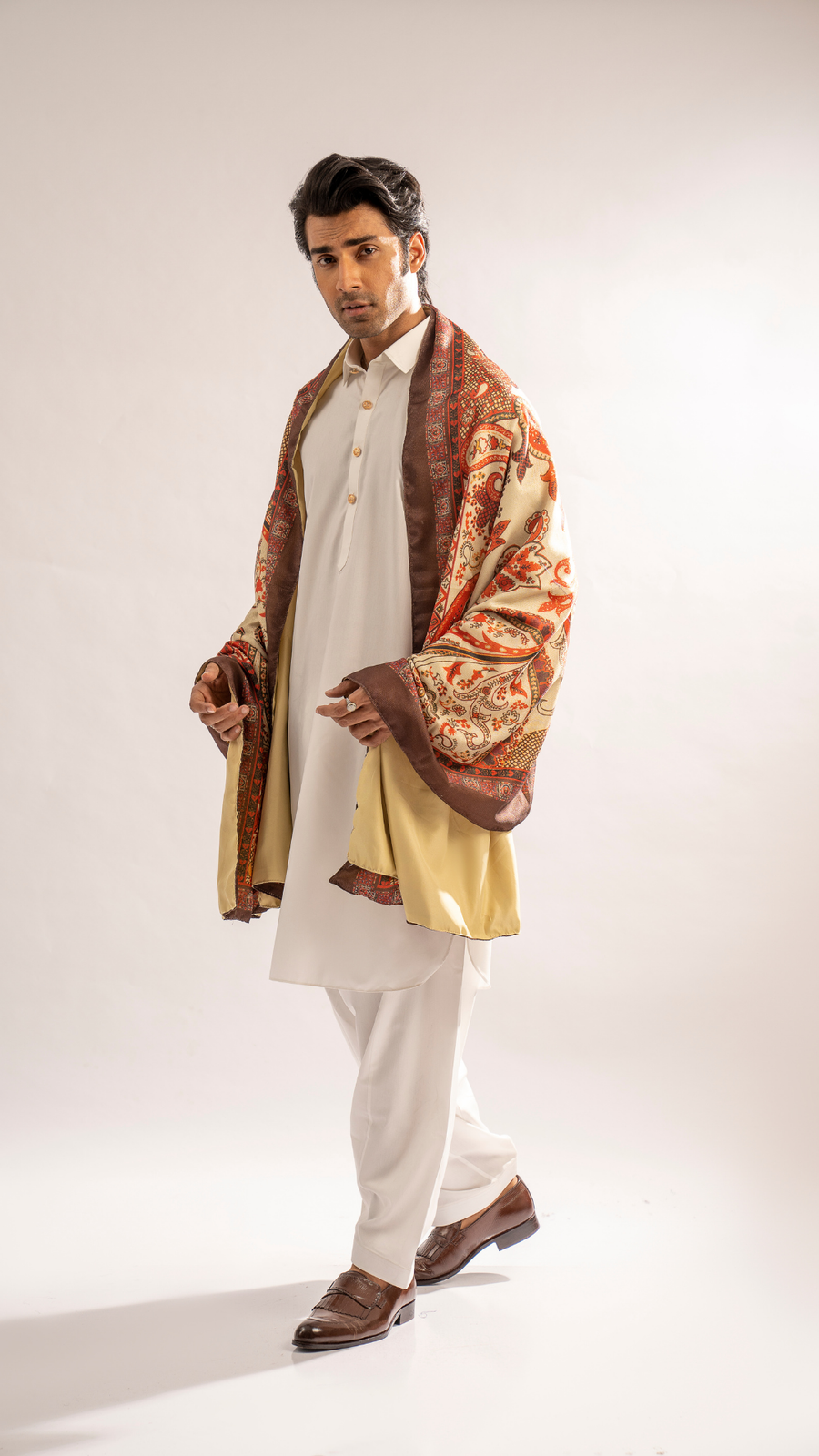 Luxury Men's Khat Odhni – Premium Traditional Shawl For Men