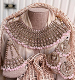 Royal Luxury Bridal Jewelry Set – Necklace, Earrings & Tikka For Women